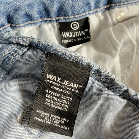 Wax Jean Distressed Skinny Destroyed Stretch Denim 28 x 27 - Picture 10 of 11